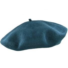 MELEGARI Beret for Women, 100% Wool, Margie Beret, Made in EU, Oil 298