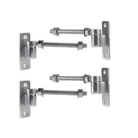 Stainless Steel J Bolt Gate Hinge with Dia M12 for Wood Fence, Heavy Duty Gate Hinge for Metal Gate Farm Gate (6" (4 Pack))