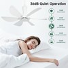 Roodike 22.5" Plug in Ceiling Fan for Outdoor Gazebo Patio