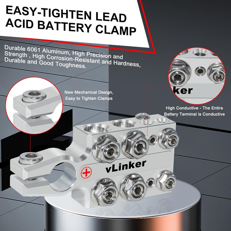 V-gate vLinker 20-Way Lead Acid Battery Post Terminal Ends Distribution