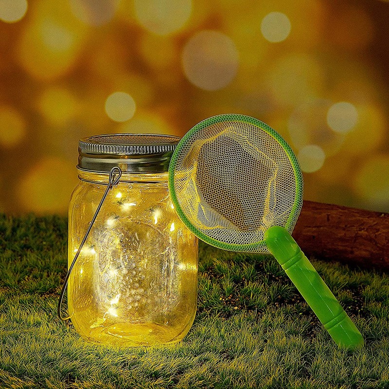 Insect Catcher Kit Bug Collecting Jar with Handle Net Indoor