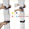 BEL AVENIR 2 Pack Jute Boho Curtain Tiebacks Rope -