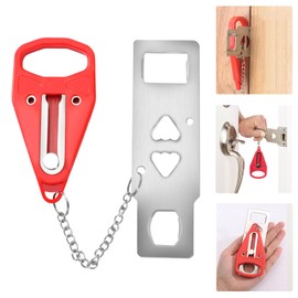 Pocket Travel Door Safety Lock Latch Home Hotel Apartment Securityl Essentials, 2 Pack