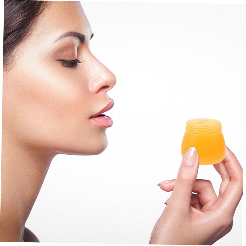 TOVINANNA 6g Refillable Lip Balm Jar with Spoon Lightweight Cosmetic
