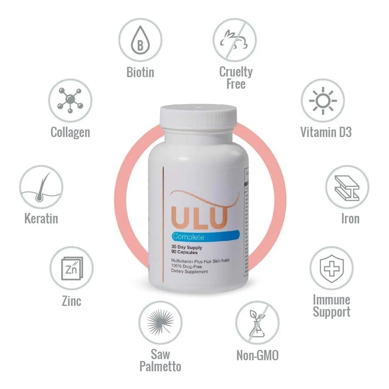 Ululife Multivitamínico Para Crecimiento Capilar 90 Cápsulas