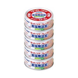 Inaba Foods Inaba Domestic Light Tuna No Added Salt 70g×5 Cans