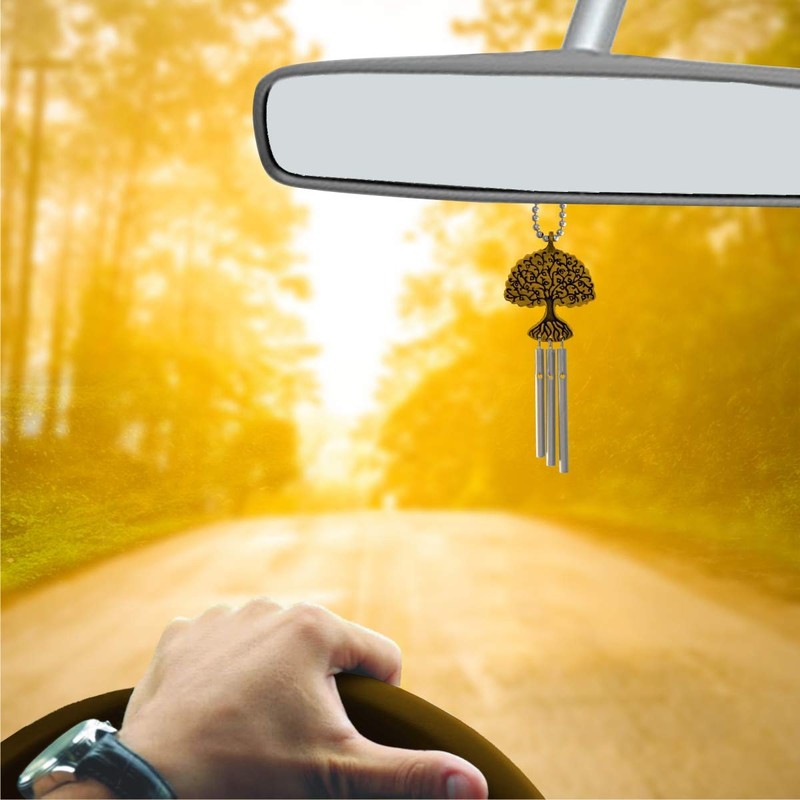 Jacob's Musical Car Charm, Tree of Life, Mini Wind Chime