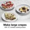 Proctor Silex Electric Crepe Maker with 13” Nonstick Griddle for