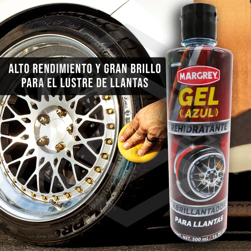 Gel Azul Abrillantador 500 Ml. C/esponja Margrey Azul