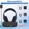 WallarGe Wireless Headphones for TV Watching with RF Transmitter Charging