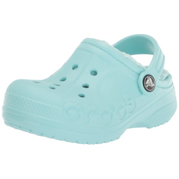 Crocs Unisex Children's Baya Lined Clog K Wooden Shoes, ice