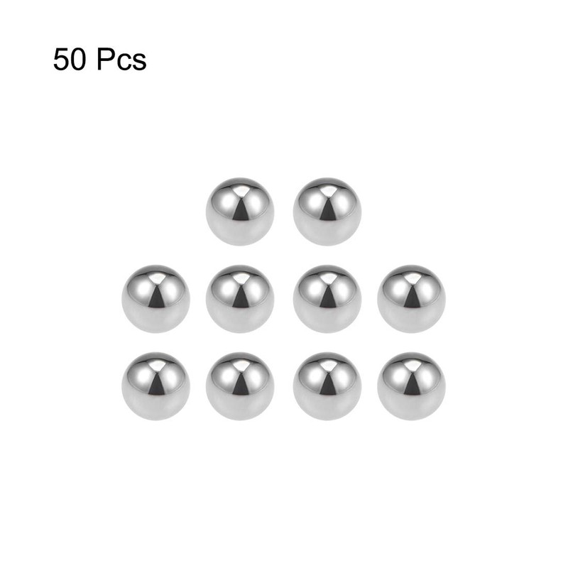sourcing map Precision Balls 1/2" Solid Chrome Steel G25 for
