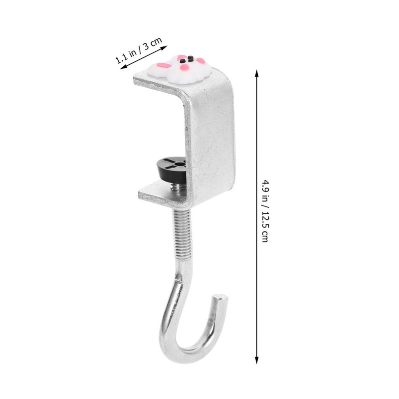 SOLUSTRE C-Clamp Stainless Steel Hooks C Clamps Bar Clamp Small