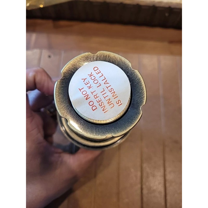 Weslock Eleganti Keylock entry door knob 840 Antique Brass Design---