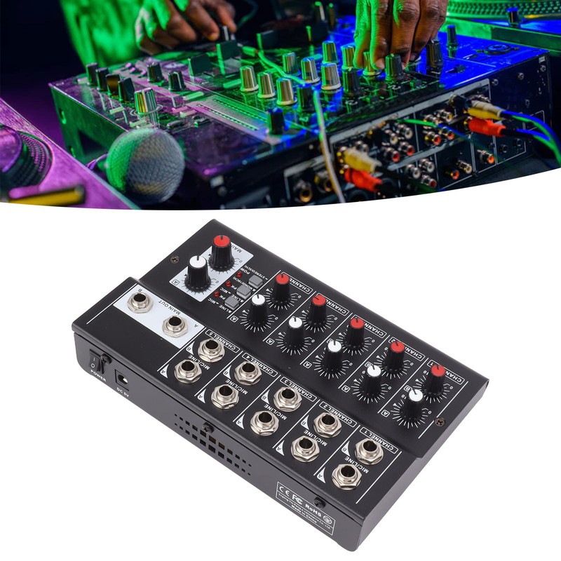 MIX5210 Sound Mixer Digital Mixer 10 Channel Compact Studio Mixer