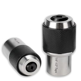 HaoTrade 2 Pcs 3/8" Drive Tap Socket Set, Screw Tap Socket Extraction Tool with Adjustable Jaws Socket, Taps Extractor Tool for Thread Taps, Reamers, Screw Extractors