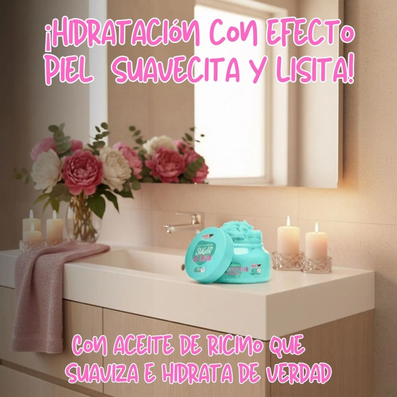 Sugar Scrub Exfoliante Corporal Limpieza Profunda Pink Up