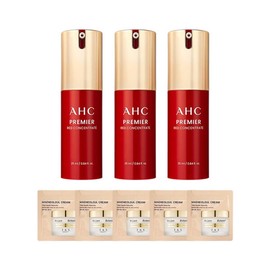 AHC Premier Red Concentrate 25ml x3 + 5 Jas Cream Samples / Whitening / Wrinkle / Brightening Serum / AHC 프리미어 레드 컨센트레이트 25ml x3 + 쟈스 크림 샘플5매 미백주름광채세럼