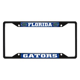 FANMATS 31248 Florida Gators Metal License Plate Frame Black Finish