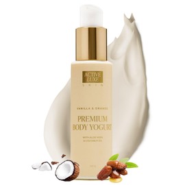 Active Luxe Premium Body Yogurt – After Sun Lotion mit Aloe Vera & Kokosöl – Feuchtigkeitsspendende Aftersun Pflege für Gesicht & Körper – Natürliche Skincare – 200ml
