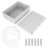 QWORK® Surface-Mounted Junction Box, Junction Box, Waterproof, Dustproof, IP66 ABS