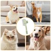 Pet Combs, Flea Comb for Dogs with One-Click Self-Cleaning Button,