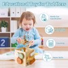 Smartwo Wooden Motor Skills Cube, Motor Skills Toy, Multifunctional 6