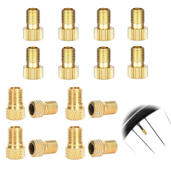 XUZOPIM Bicycle Valve Adaptor, Adaptor Bicycle Valve to Car Valve,