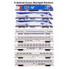 Amtrak Coast Starlight 8 individual Stickers Andy Fletcher