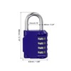 PATIKIL 3 Inch Long 4 Digit Combination Padlock, Waterproof Zinc