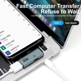 Adaptador Usb C Otg Seminer Tipo C De 100 W Con Carga Pd Usb