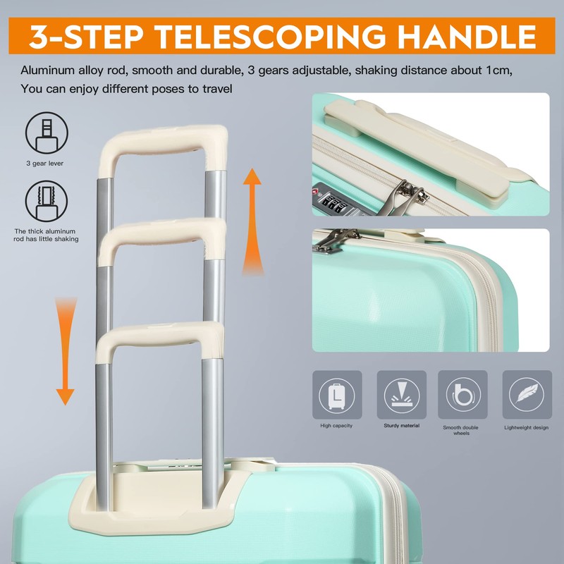 Joyway Carry On Suitcase Airline Approved with TSA Lock, Hardside