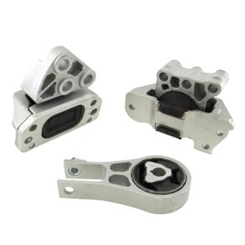 HLUCHY Engine Motor & Transmission Mount Set 3PCS Replacement for Jeep Compass 2.4L 6 Speed Automatic 2017-2022 GP3487 GP3499 GP3501