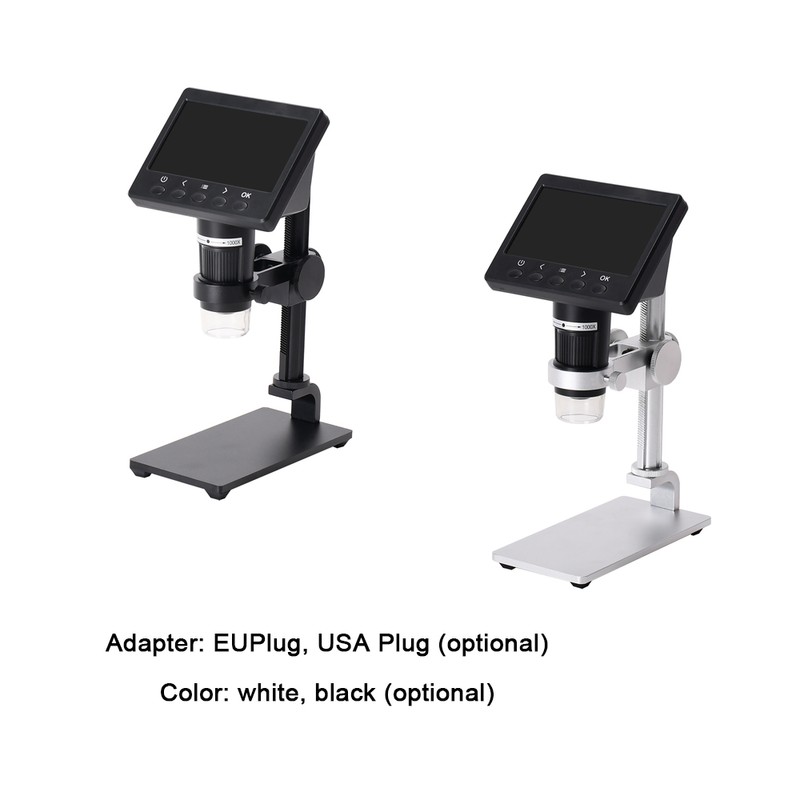 4.3 Inch Display 1000X Digital Microscope Photo Video Taking with