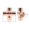 Copper Pipe Welding Cross Fittings Copper Pipe Connector 5-Piece 4-Way