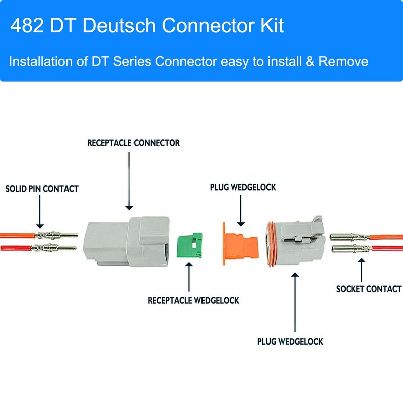 482 PCS for DT Deustch Connector Kit DT Connectors 2