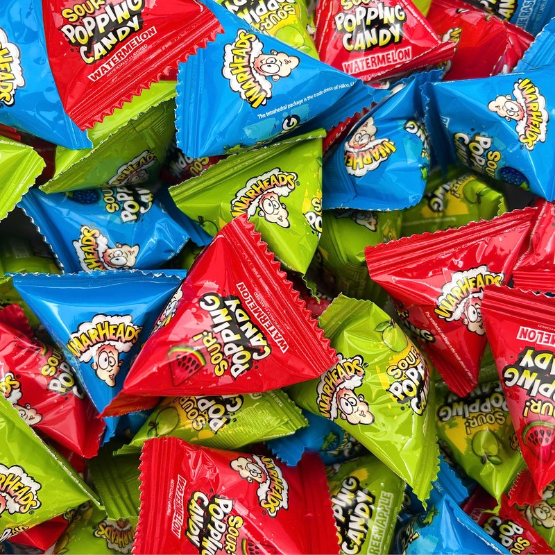 Warheads Sour Popping Candy - 40 Count Bag - Assorted