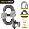 Nilight Safety Chain Connector Link, 1/2In Tow Hitch Hammerlock Coupling