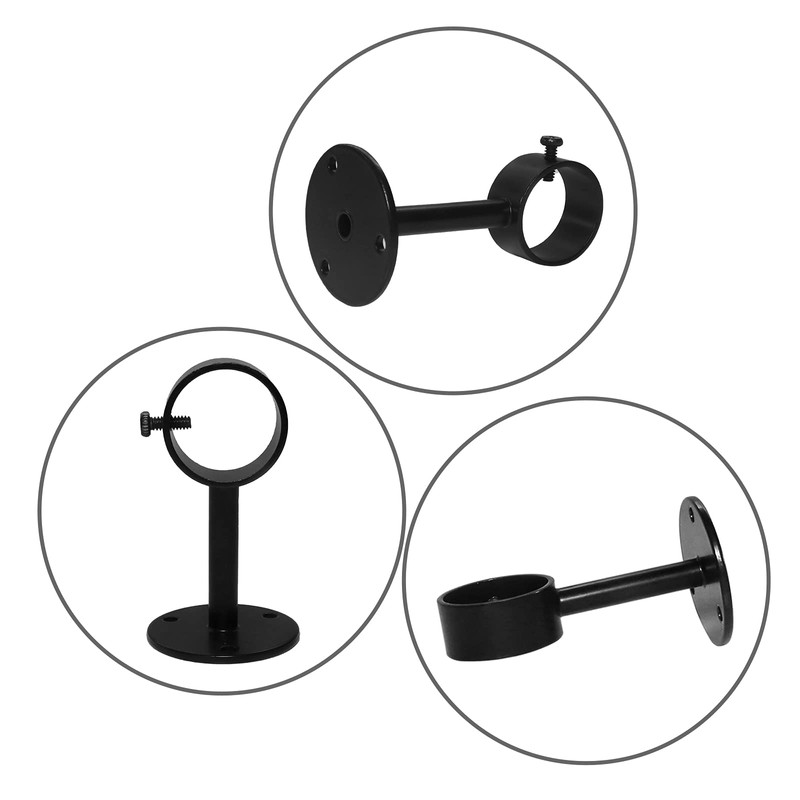 IHRDNNR Heavy Duty Ceiling-Mount Curtain Rod Brackets - Fits Rods
