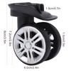 Yctze Suitcase Wheels, 1 Pair Luggage Swivel Wheels, Replacement Swivel