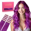 WENNALIFE Tape-In Real Hair Extensions, 40 cm, 25 g, Invisible