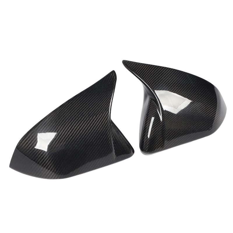 1 Pair Side Mirror Cap Cover Standard Carbon Fiber Glossy