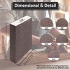 Tnisesm 6Pcs Sanding Blocks 60/80/120/180/220 Grits Sanding Sponge,for Drywall Wood
