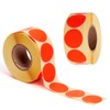 2,000 Labels, Action Labels Diameter 30 mm Round Light Red