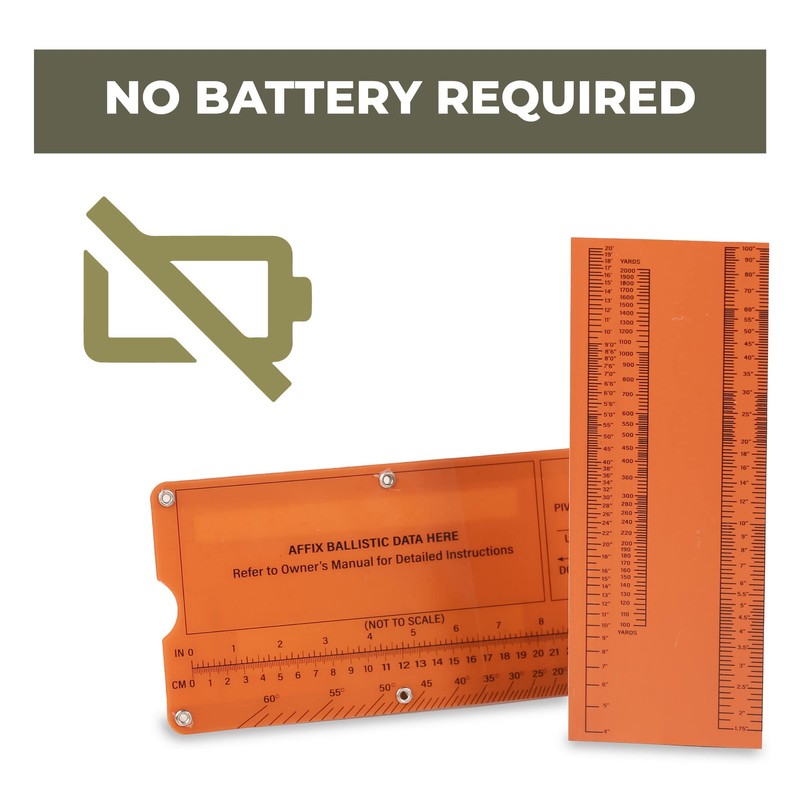 Value Plus Mrad Ruler - Long Range Shooting Slide Rule