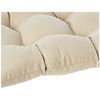 Pillow Perfect Pompeii Solid Indoor/Outdoor Wicker Patio Sofa/Swing Cushion Tufted,