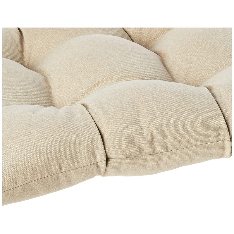 Pillow Perfect Pompeii Solid Indoor/Outdoor Wicker Patio Sofa/Swing Cushion Tufted,