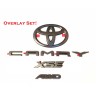 Toyota OEM New Matte Black out Overlay Emblem Badge Kit