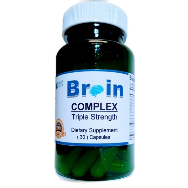 ALKA VITA Brain Complex Triple Strength Booster Energy Focus Memory
