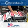 ComplianceSigns.com Bloodborne Pathogen Protection Kit Inside Label Decal, 5x3.5 in.